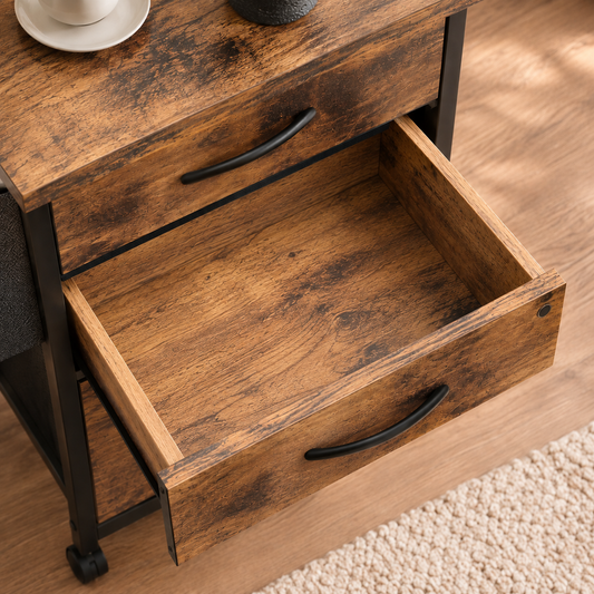 All-in-One Under-Desk Filing Cart