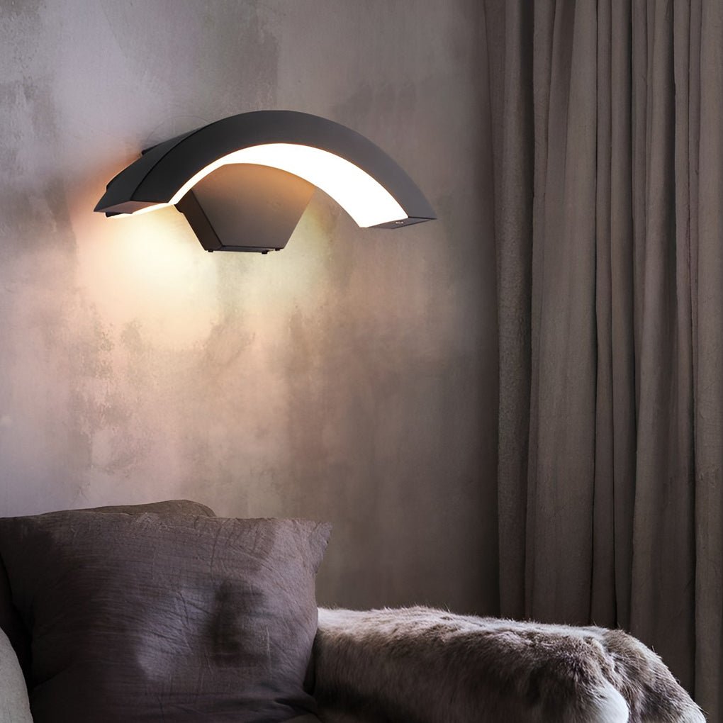 Outdoor LED Wall Sconce, Modern Waterproof Porch Light with Downward Lighting