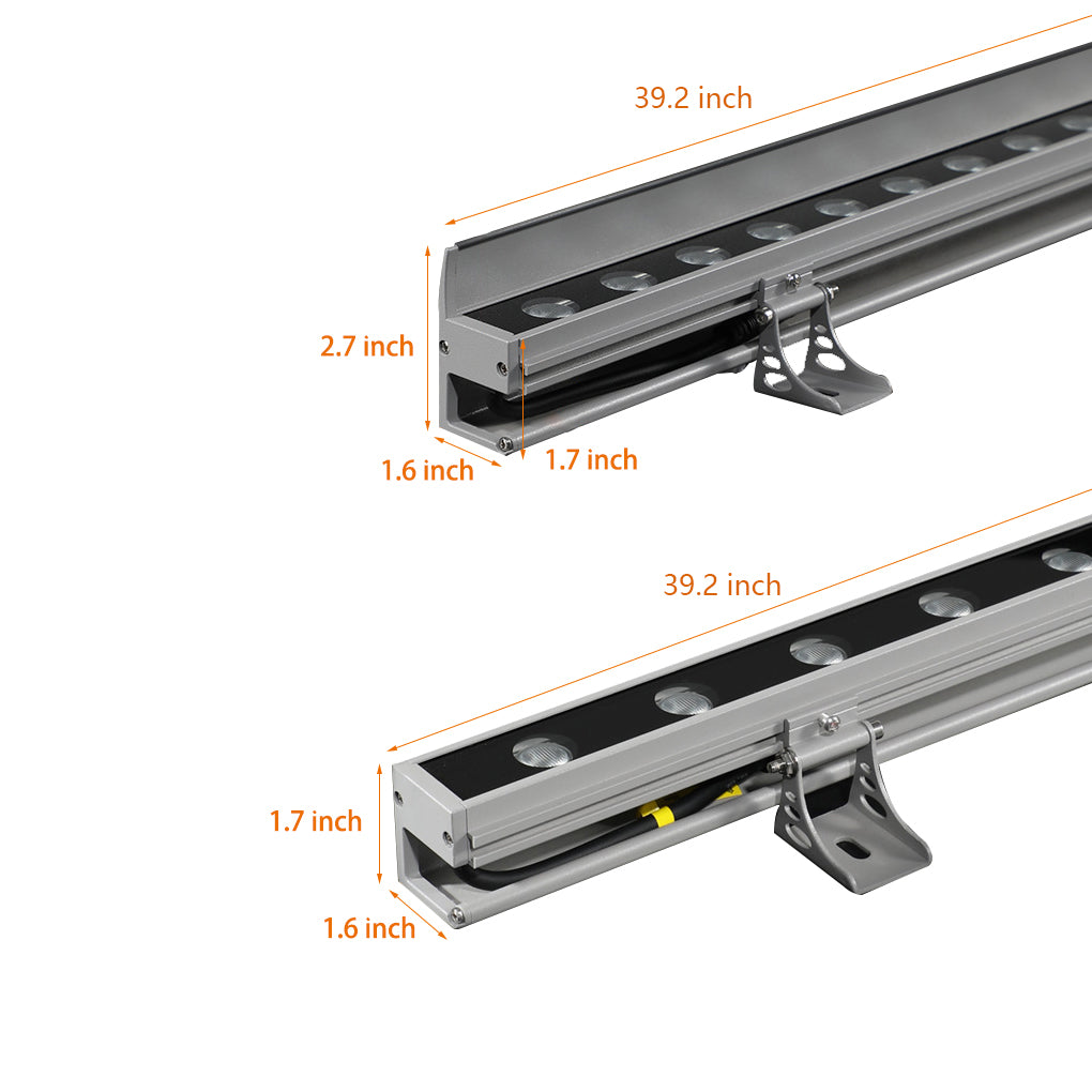 Linear LED Wall Washer Light, Outdoor Up and Down Landscape Lighting for Exterior Walls