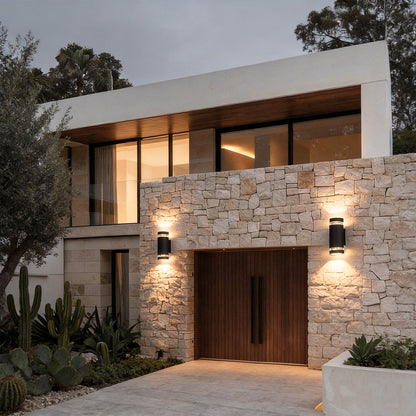 Up and down Light Wall Sconce Black Outdoor Waterproof Light