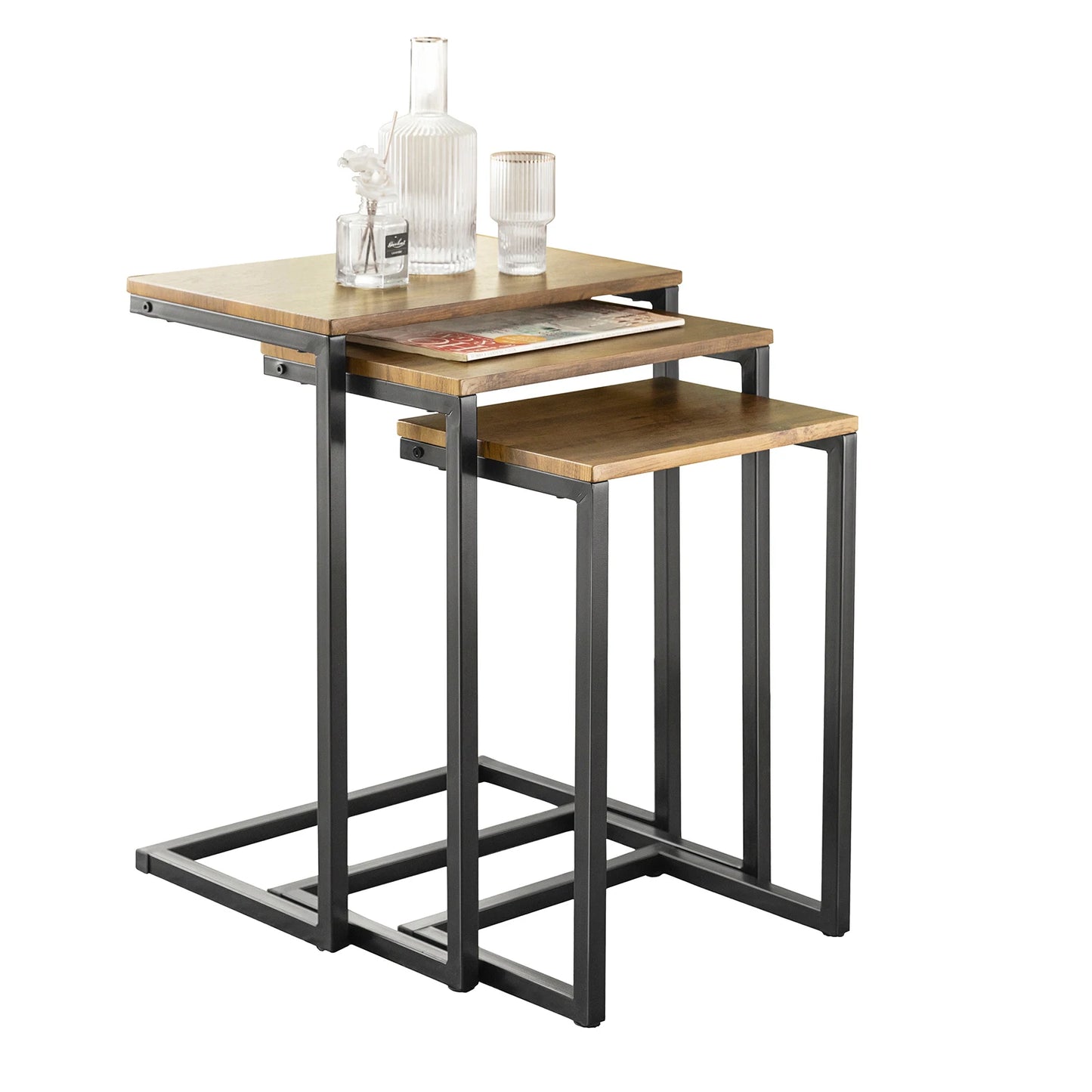 3-Piece Side Nesting Table Set