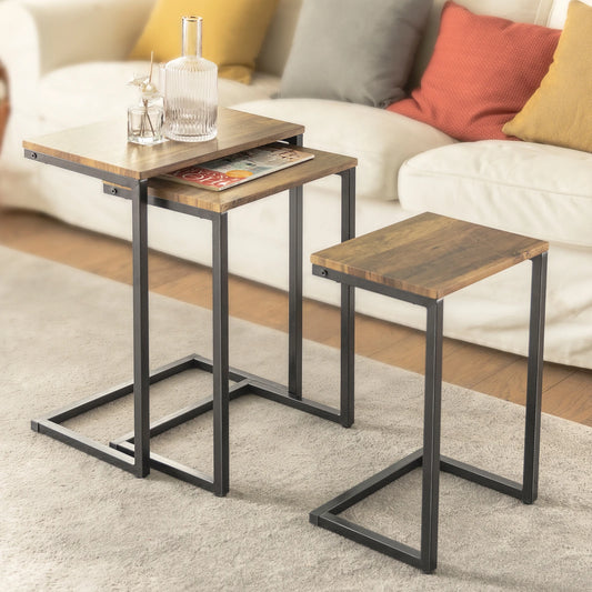 3-Piece Side Nesting Table Set