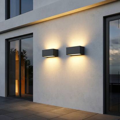Modern LED Outdoor Bollard Pathway Light Waterproof Landscape Garden Walkway Deck Patio Driveway Post Light, Black Aluminum, IP65 Weatherproof, Warm White LED
