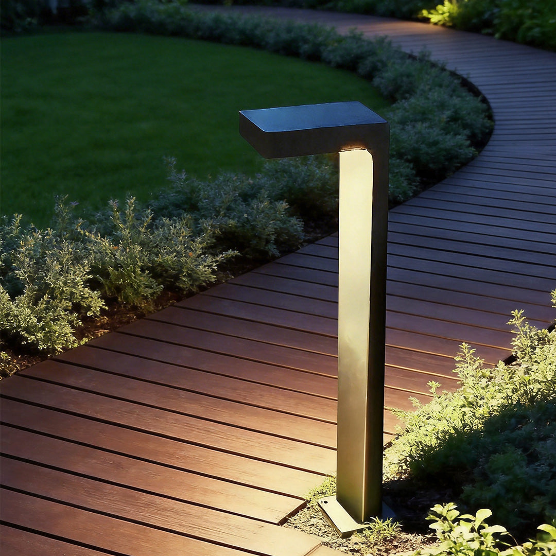 L Shaped Landscape Light Modern Outdoor Metal Path Light
