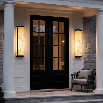 Modern LED Outdoor Wall Sconce – Waterproof Metal Light
