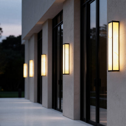 Modern LED Outdoor Wall Sconce – Waterproof Metal Light
