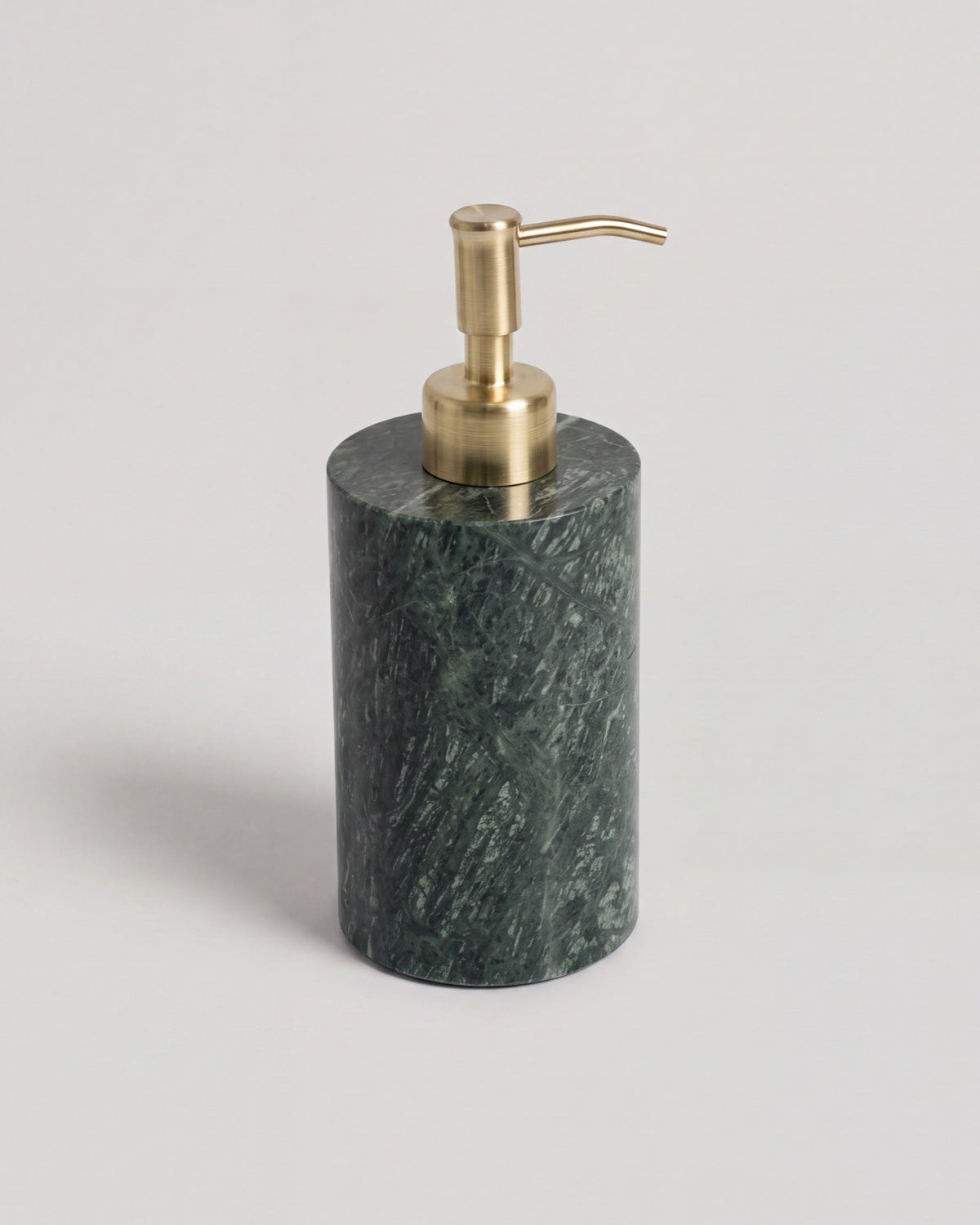Indian Green Marble Soap Dispenser with Gold Pump