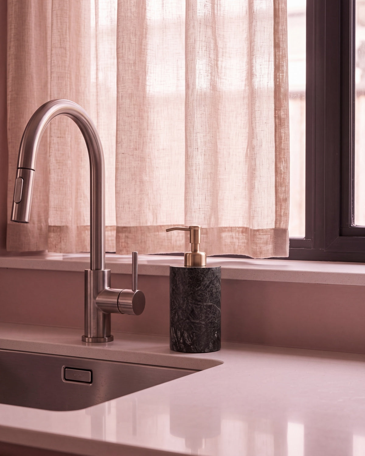Indian Green Marble Soap Dispenser with Gold Pump