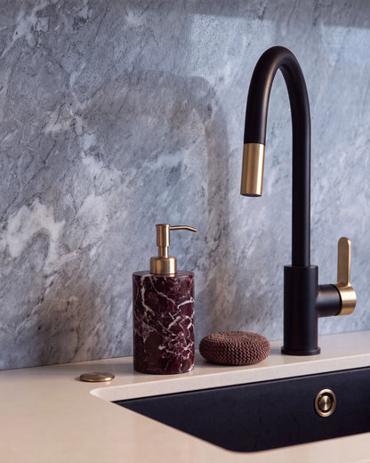 Rosa Levanto Marble Soap Dispenser with Gold Pump