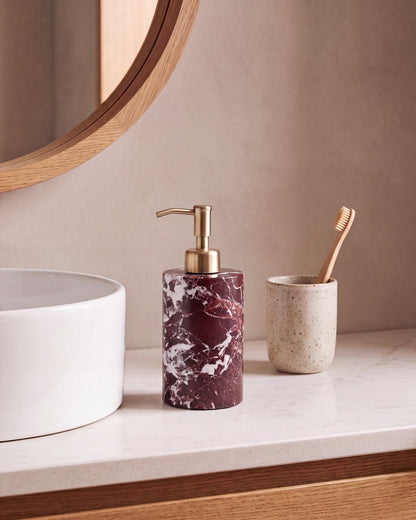 Rosa Levanto Marble Soap Dispenser with Gold Pump