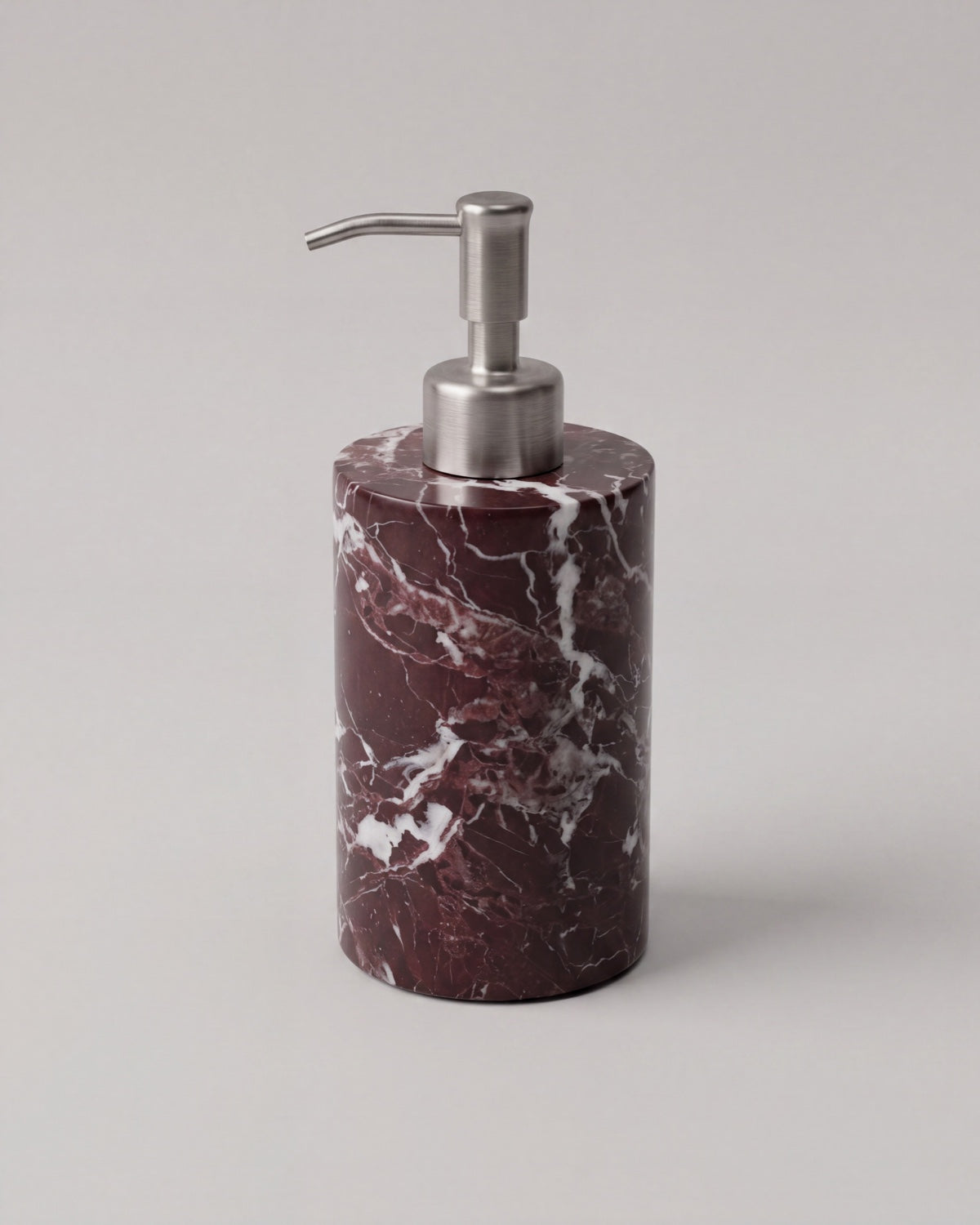 Rosa Levanto Marble Soap Dispenser with Silver Pump