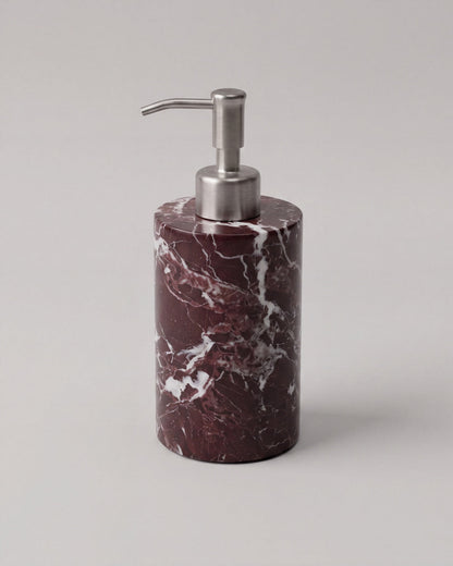 Rosa Levanto Marble Soap Dispenser with Silver Pump