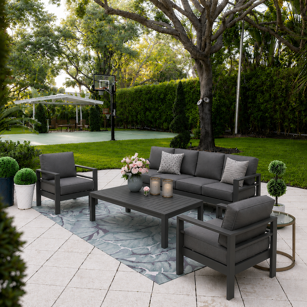 All-Weather Aluminum Outdoor Patio Furniture Set