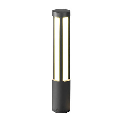 Modern LED Bollard Lights, Cylindrical Outdoor Landscape Lighting