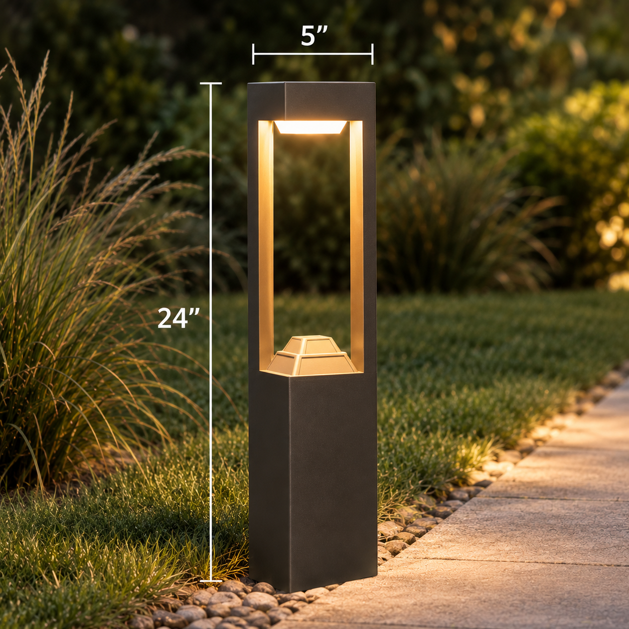 Modern Waterproof Solar/Electric Pathway Light