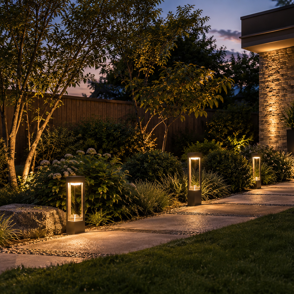 Modern Waterproof Solar/Electric Pathway Light