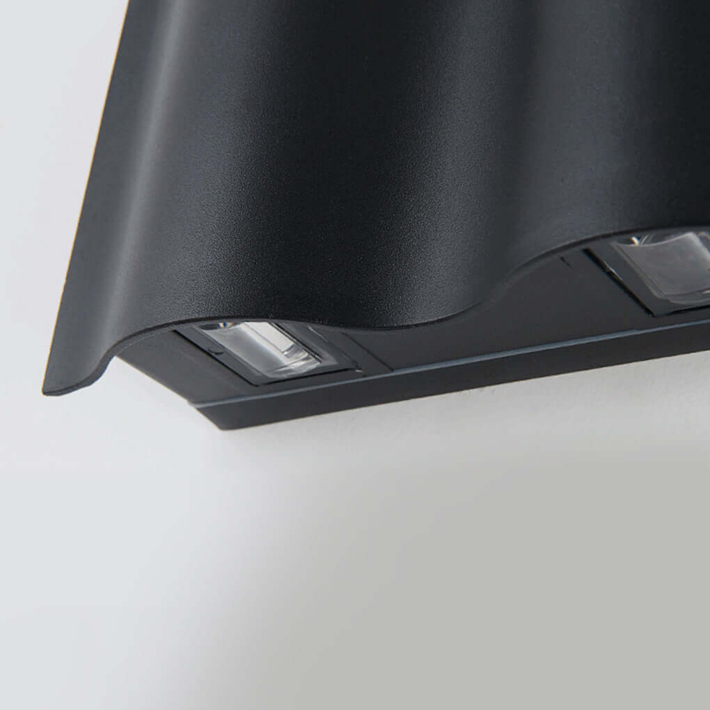 Modern Outdoor Wall Sconce, Up and Down LED Exterior Wall Light, Waterproof Aluminum