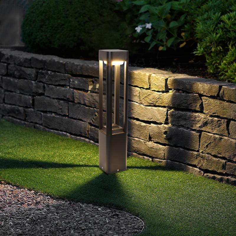 LED Bollard Pathway Light, Modern Waterproof Outdoor Landscape Lighting for Walkways and Garden