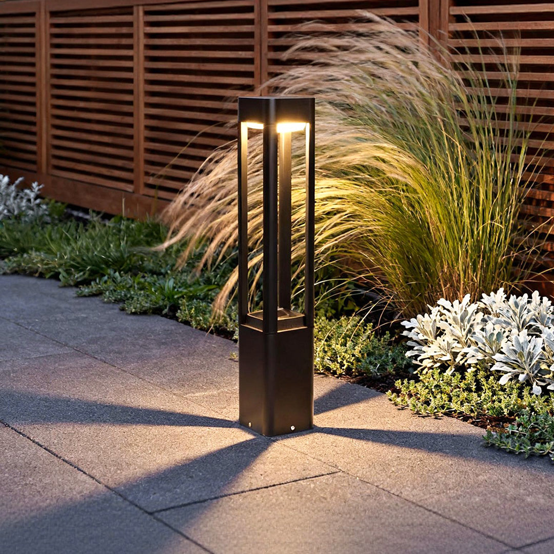 LED Bollard Pathway Light, Modern Waterproof Outdoor Landscape Lighting for Walkways and Garden