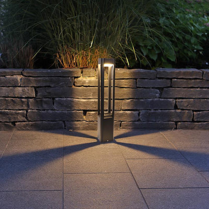 LED Bollard Pathway Light, Modern Waterproof Outdoor Landscape Lighting for Walkways and Garden