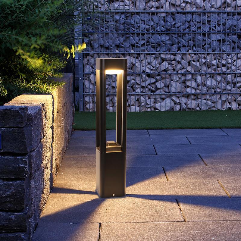LED Bollard Pathway Light, Modern Waterproof Outdoor Landscape Lighting for Walkways and Garden