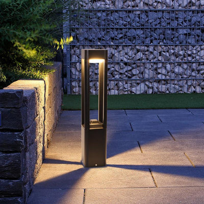 LED Bollard Pathway Light, Modern Waterproof Outdoor Landscape Lighting for Walkways and Garden
