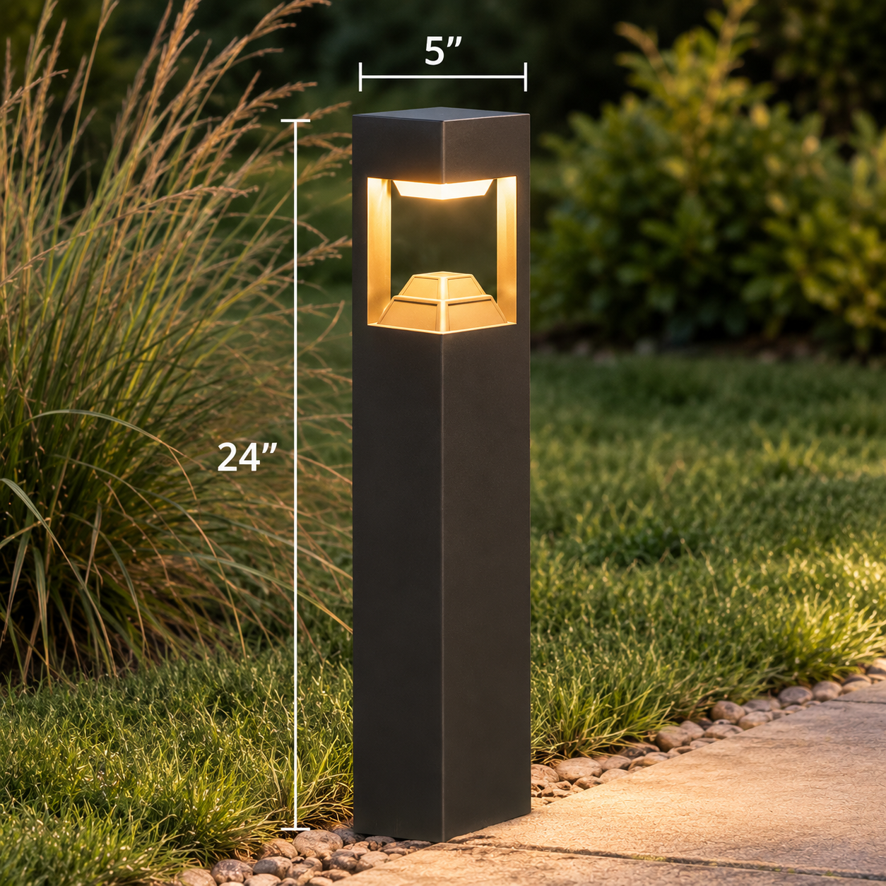 Modern Waterproof Solar/Electric Pathway Light
