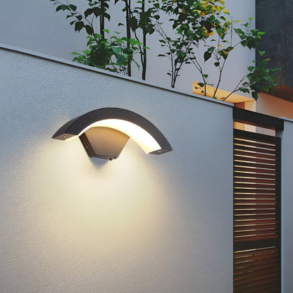 Outdoor LED Wall Sconce, Modern Waterproof Porch Light with Downward Lighting