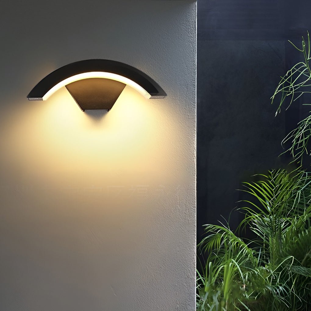 Outdoor LED Wall Sconce, Modern Waterproof Porch Light with Downward Lighting