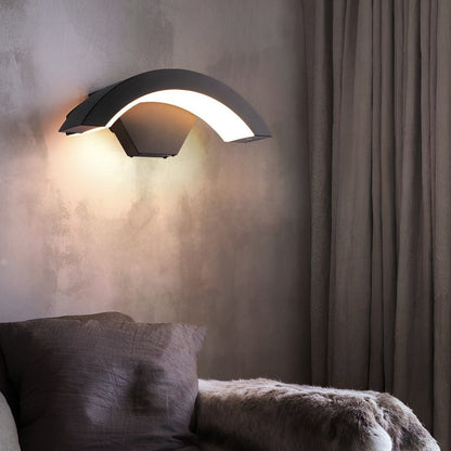 Outdoor LED Wall Sconce, Modern Waterproof Porch Light with Downward Lighting