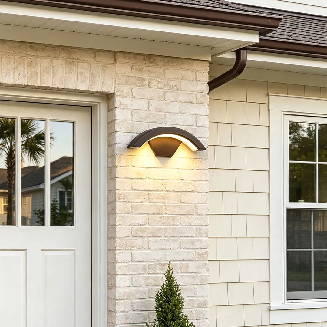 Outdoor LED Wall Sconce, Modern Waterproof Porch Light with Downward Lighting
