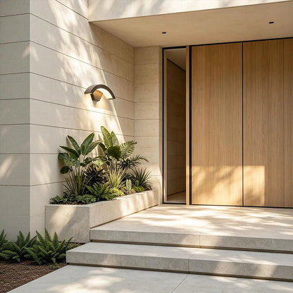 Outdoor LED Wall Sconce, Modern Waterproof Porch Light with Downward Lighting