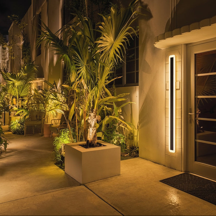 Modern Waterproof Minimalist Outdoor Linear Wall Light