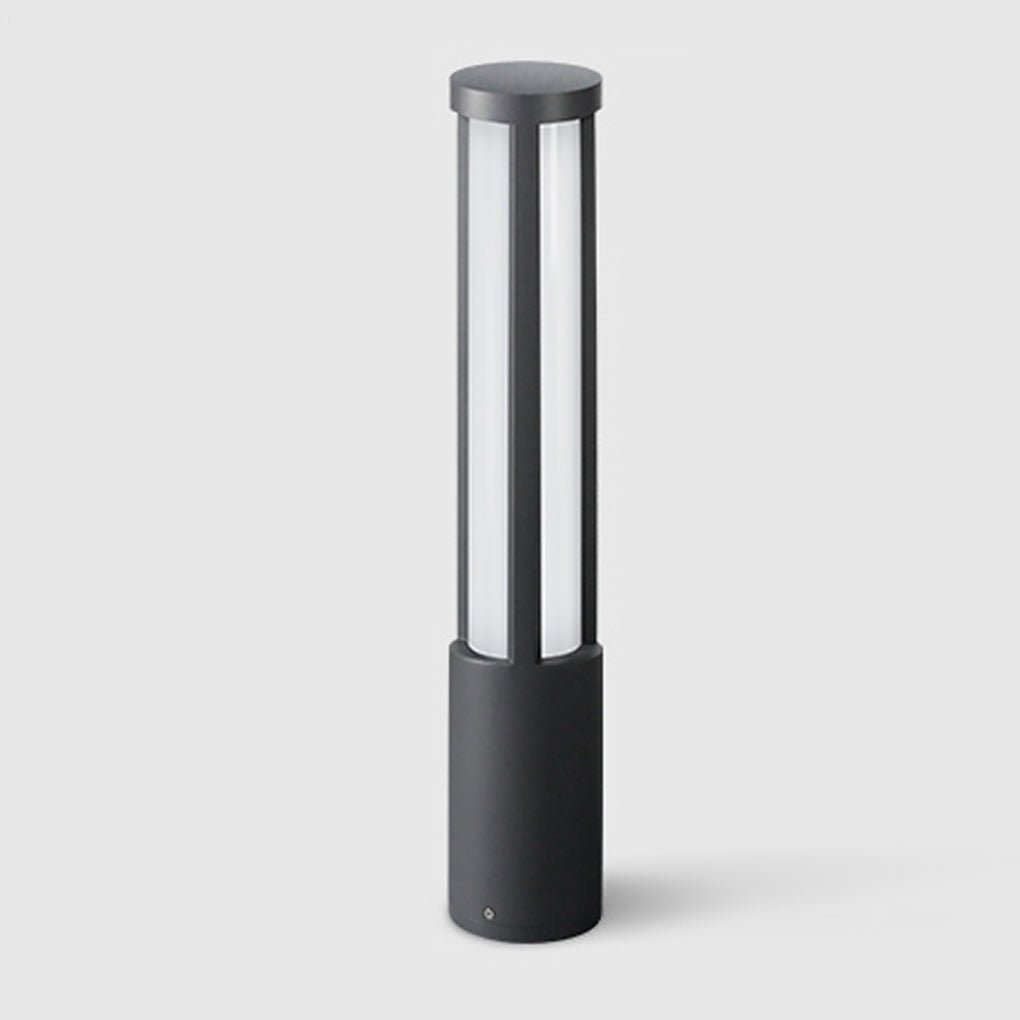 Modern LED Bollard Lights, Cylindrical Outdoor Landscape Lighting