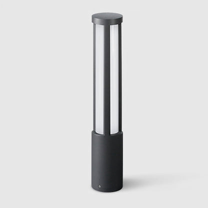 Modern LED Bollard Lights, Cylindrical Outdoor Landscape Lighting