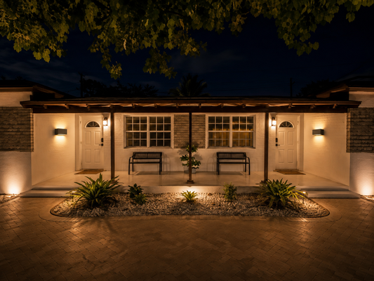 Modern LED Outdoor Bollard Pathway Light Waterproof Landscape Garden Walkway Deck Patio Driveway Post Light, Black Aluminum, IP65 Weatherproof, Warm White LED