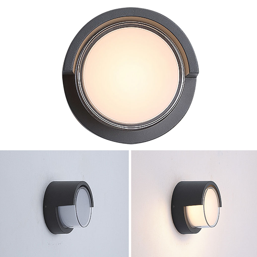 Modern Geometric Outdoor Wall Sconce – Waterproof Light