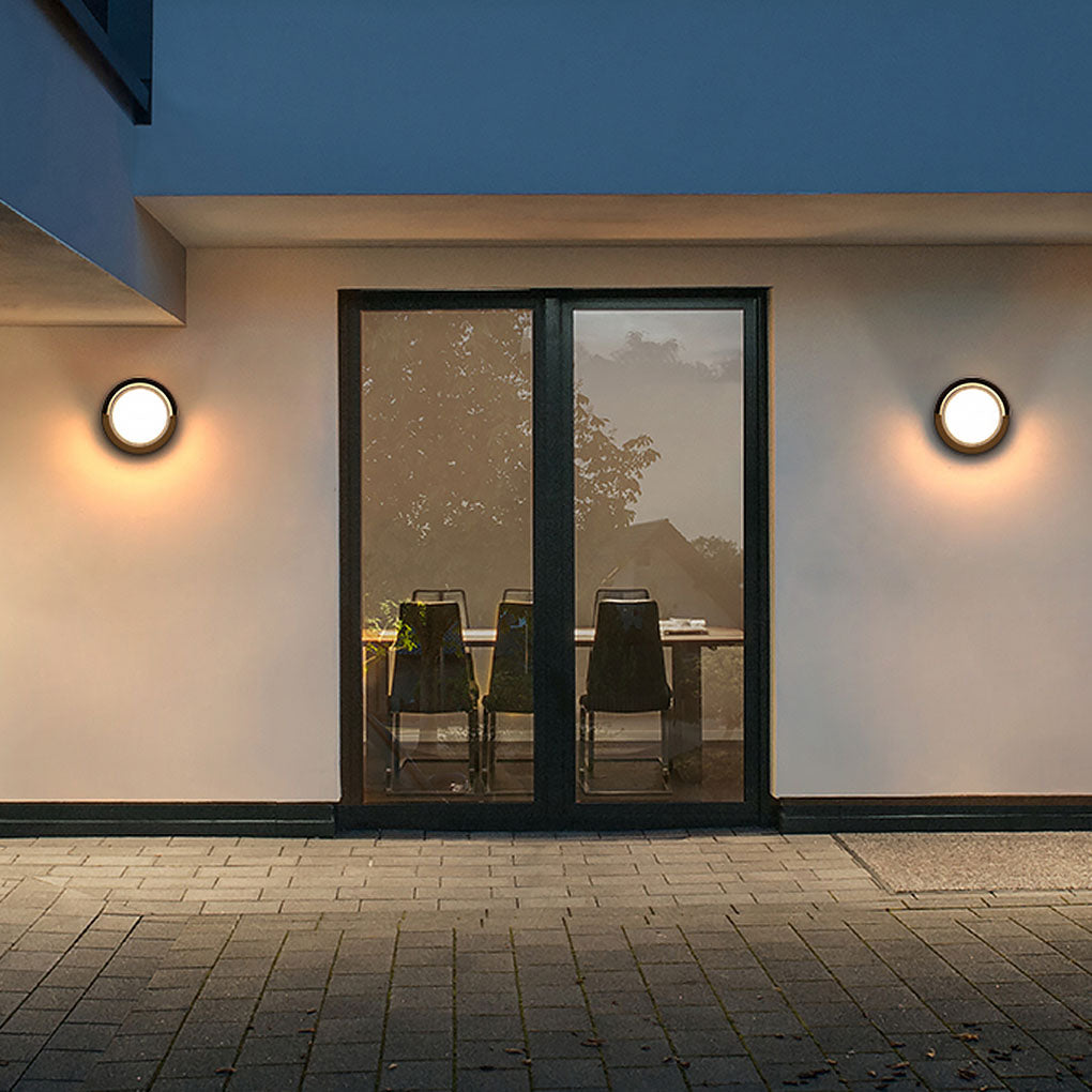Modern Geometric Outdoor Wall Sconce – Waterproof Light