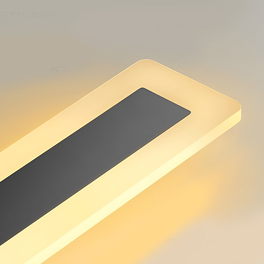 Linear Outdoor Wall Sconce – Modern Acrylic LED Light