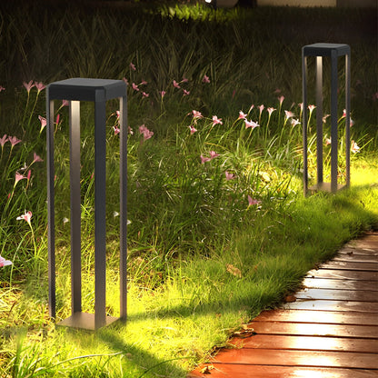 Black Aluminum Solar Pathway Lights – Outdoor Landscape Lighting