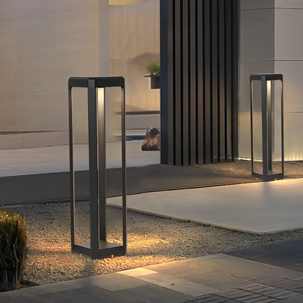 Black Aluminum Solar Pathway Lights – Outdoor Landscape Lighting