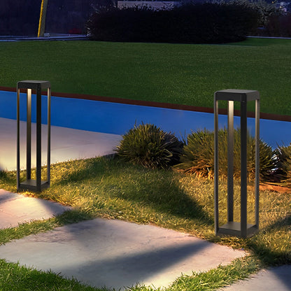 Black Aluminum Solar Pathway Lights – Outdoor Landscape Lighting