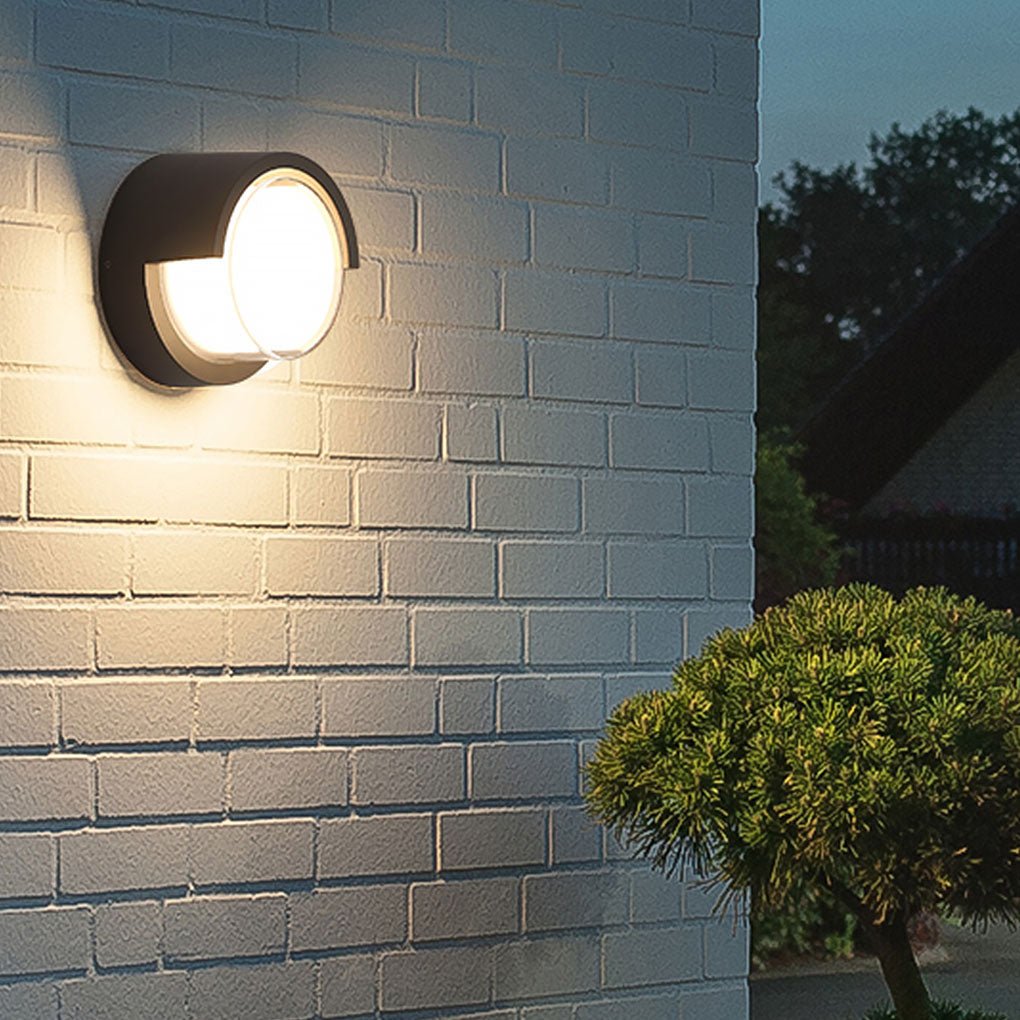 Modern Geometric Outdoor Wall Sconce – Waterproof Light