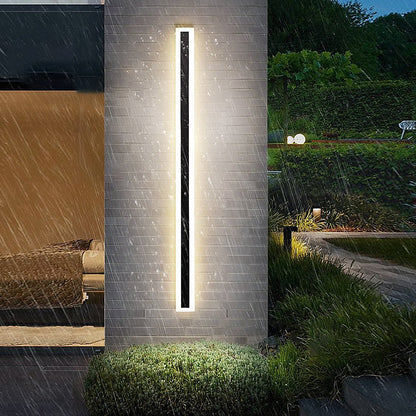 Linear Outdoor Wall Sconce – Modern Acrylic LED Light