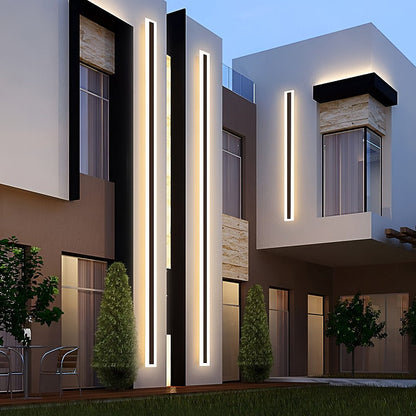 Linear Outdoor Wall Sconce – Modern Acrylic LED Light