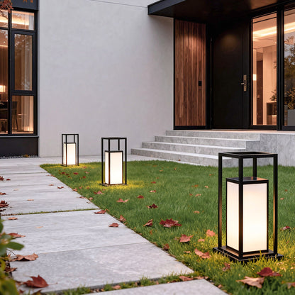 Solar Outdoor Fence Post Light, Waterproof LED Pillar Light for Deck, Patio and Garden