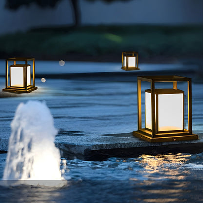 Solar Outdoor Fence Post Light, Waterproof LED Pillar Light for Deck, Patio and Garden