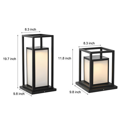Solar Outdoor Fence Post Light, Waterproof LED Pillar Light for Deck, Patio and Garden