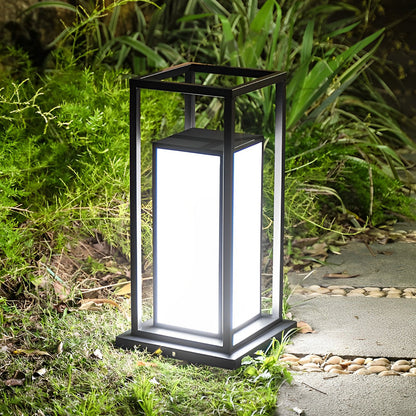 Solar Outdoor Fence Post Light, Waterproof LED Pillar Light for Deck, Patio and Garden
