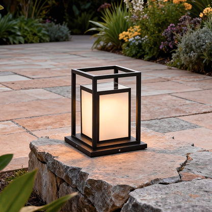 Solar Outdoor Fence Post Light, Waterproof LED Pillar Light for Deck, Patio and Garden
